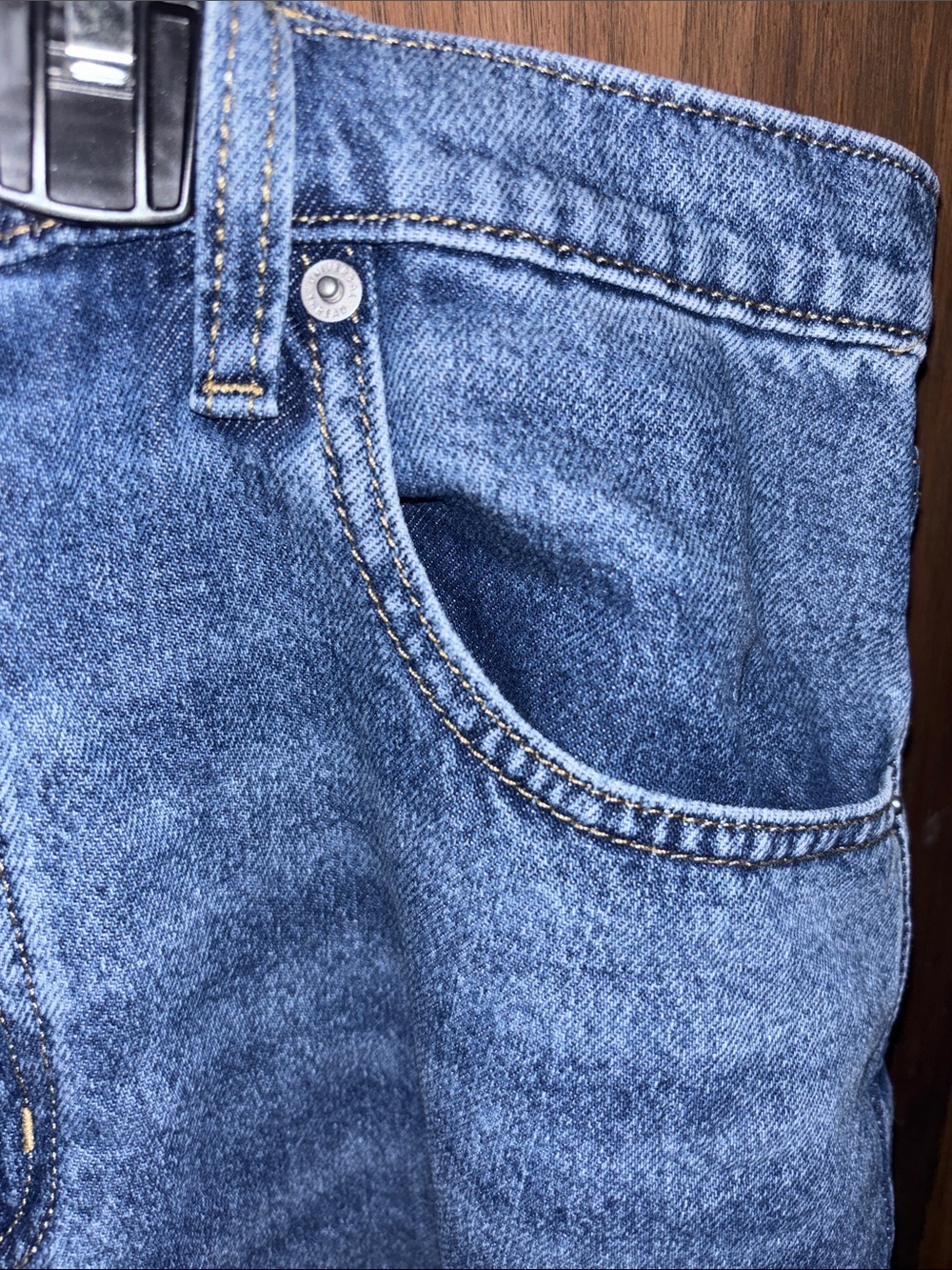 Universal Thread Dark Blue Denim Jeans with Contrast Stitching - Picture 4 of 15